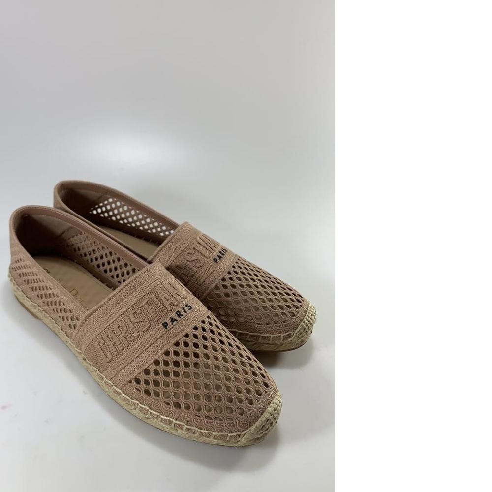 Nude beige Granville Logo Embroidered Classic Espadrilles D639